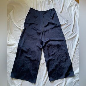 Theory silk wide leg pants